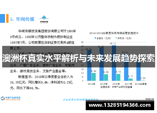 澳洲杯真实水平解析与未来发展趋势探索 澳洲杯真实水平解析与未来发展趋势探索